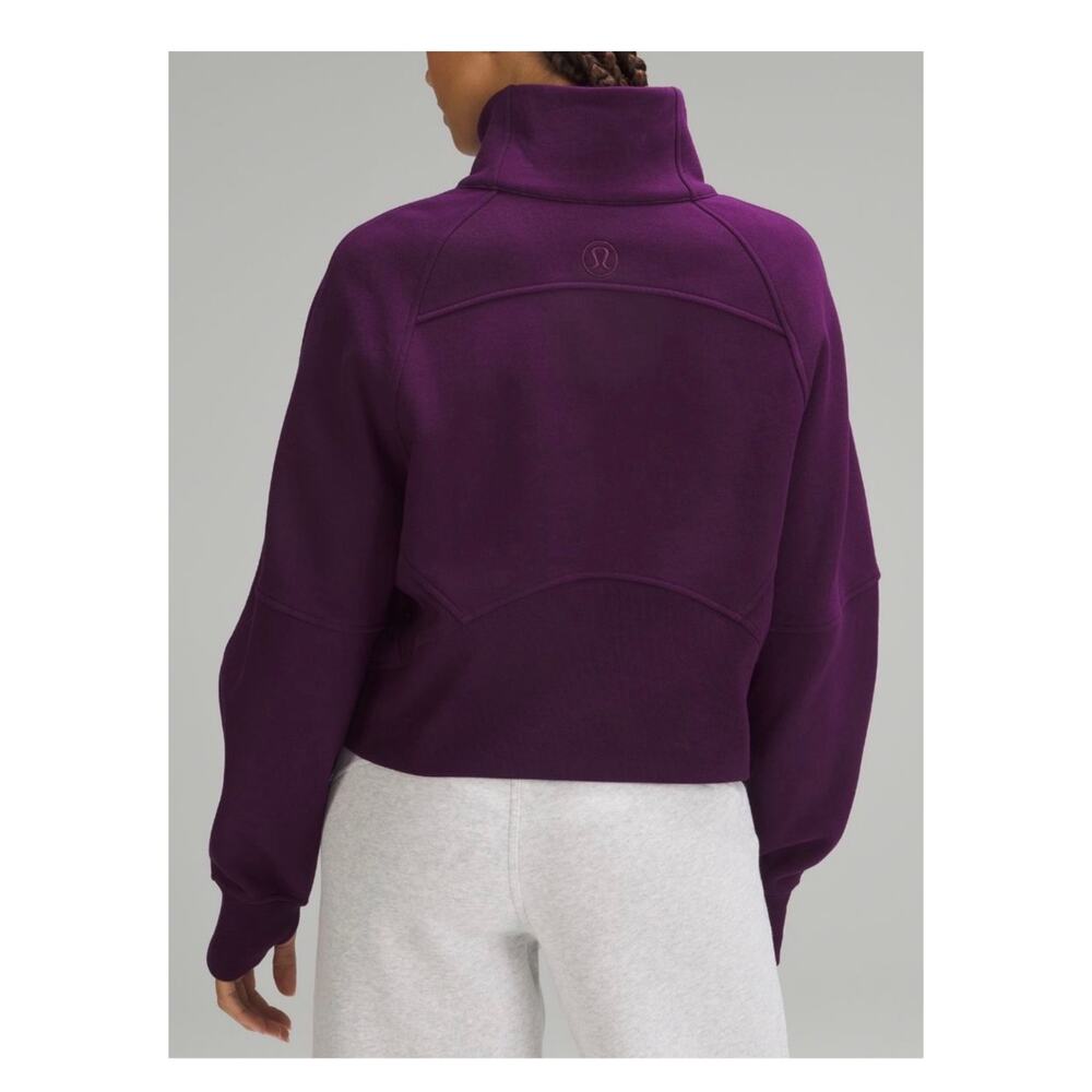 Lululemon Scuba Oversized Funnel Neck Half Zip Dramatic Magenta XS/S - Picture 3 of 7